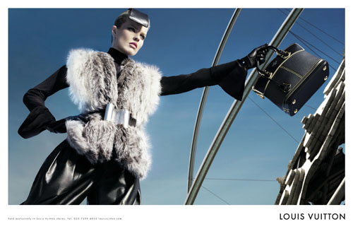Louis Vuitton Fall 2008/Winter 2009 Ad Campaign: Laetitia Casta