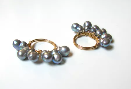 Pearl wrap ring