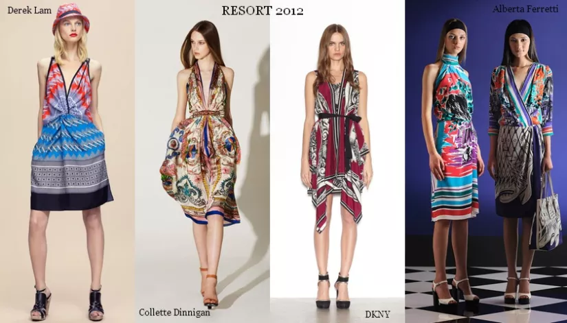 resort 2012 trend: batik scarf dress