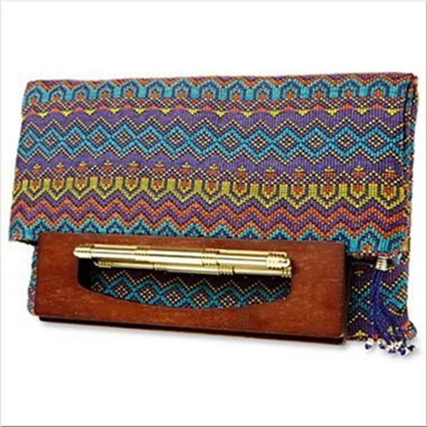 Duro Olowu for jcp Wood-Handled Tapestry Flat Tote