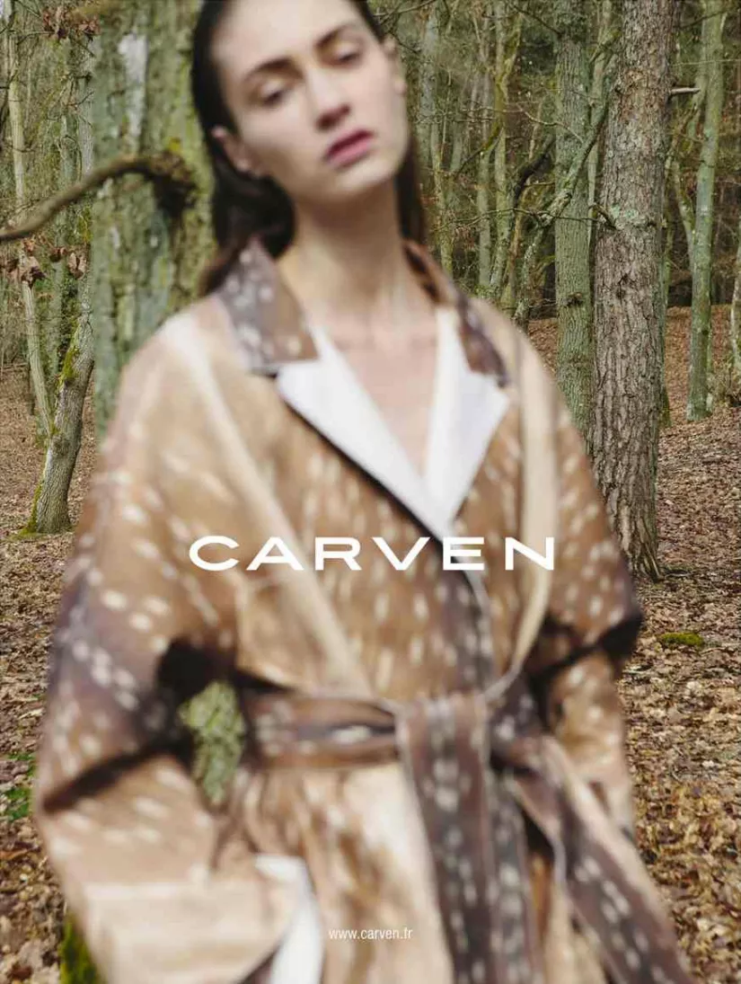 Marine Deleeuw, Carven ad photo by Viviane Sassen