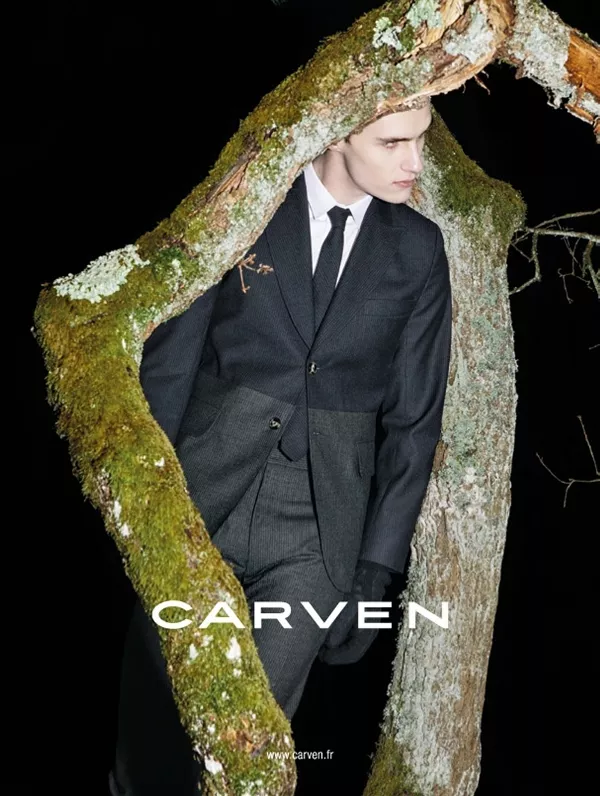 Luka Badnjar, Carven menswear fw 2013 ad by Viviane Sassen