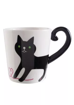 Cat Tail Handle Mug