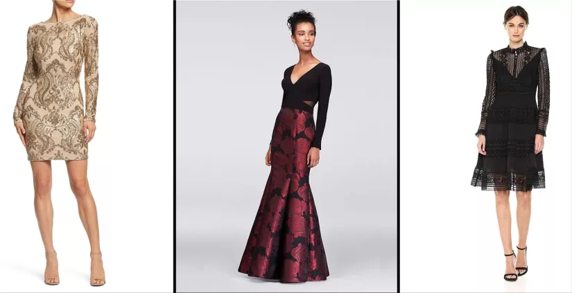 elegant autumn dresses for weddings and more