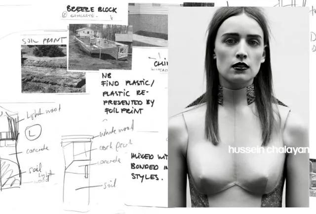 Ann-Catherine Lacroix - Hussein Chalayan campaign