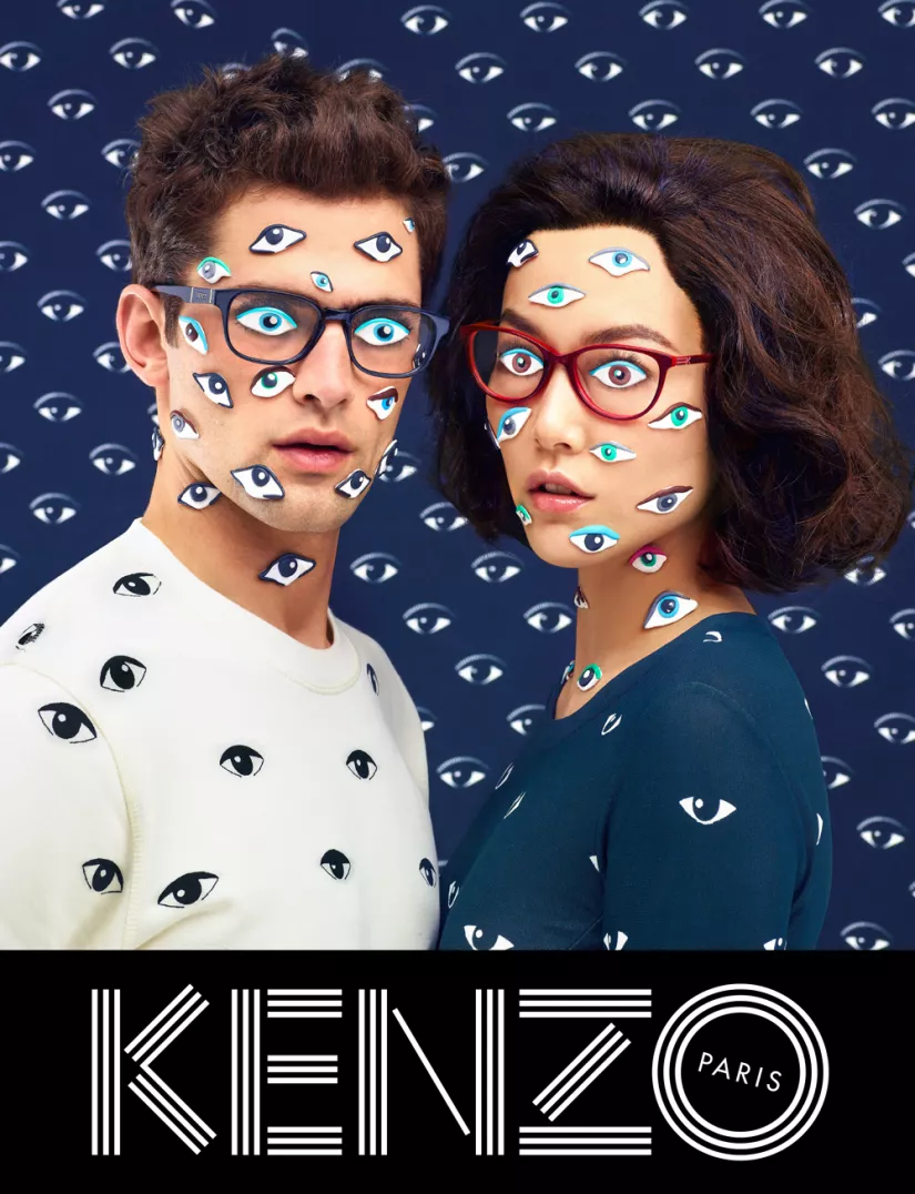 Rinko Kikuchi and Sean O'Pry, Kenzo fall/winter 2013 ad campaign