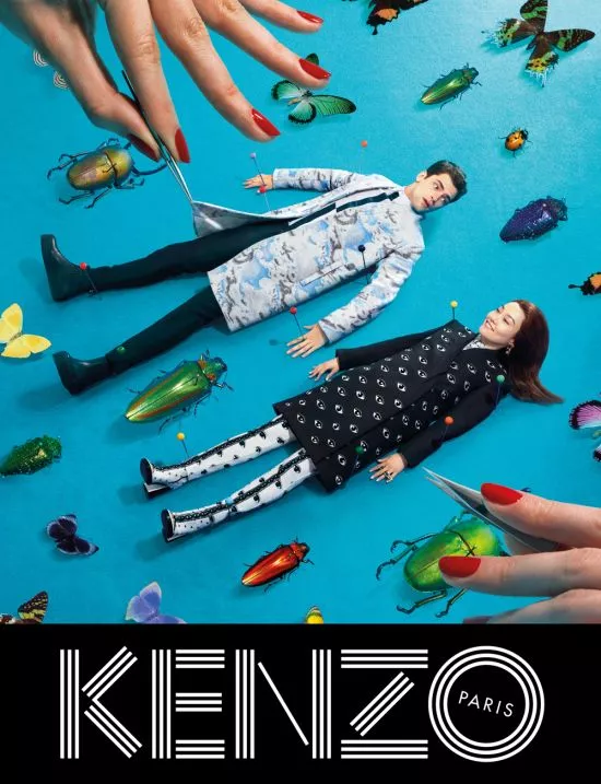 Rinko Kikuchi and Sean O'Pry for Kenzo fw 2013 ad campaign
