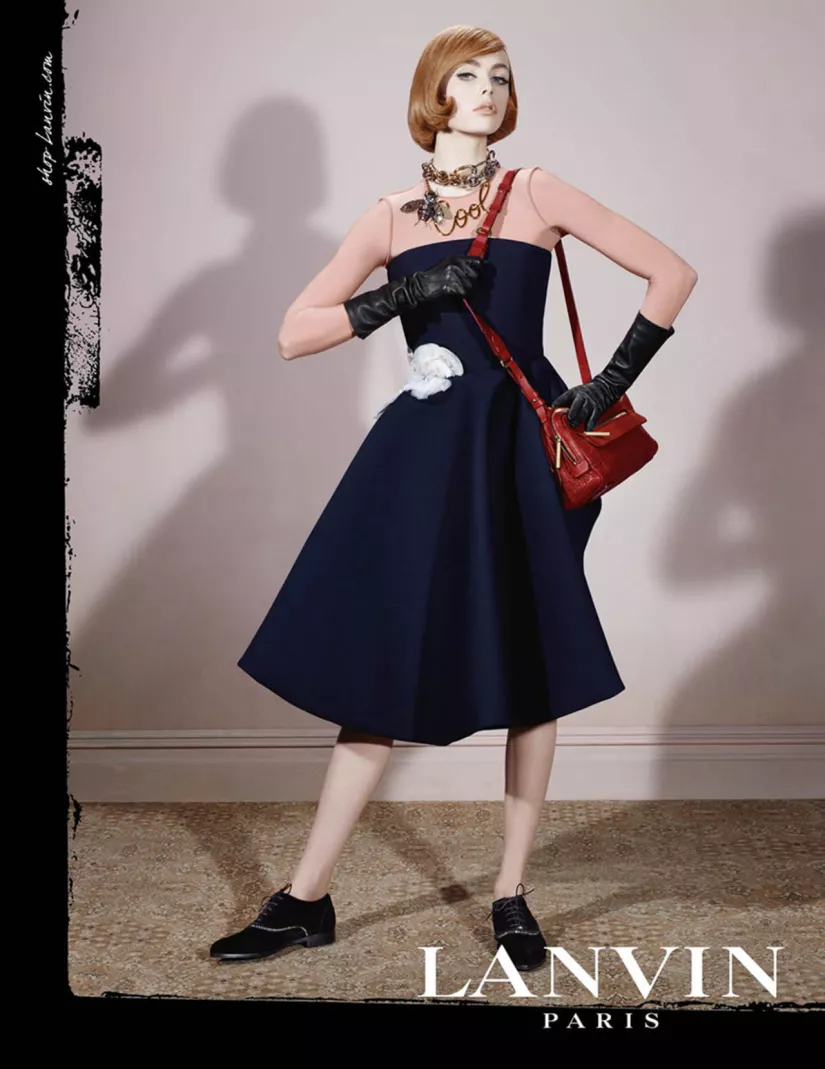 Lanvin ad campaign with Edie Campbell by Steve Meisel