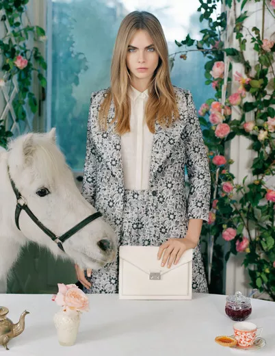 Cara Delevingne by Tim Walker for Mulberry SS 2014