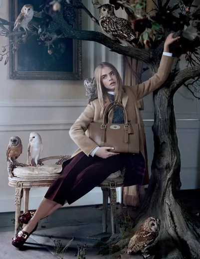 Mulberry FW 2013 ad campaign starring Cara Delevingne