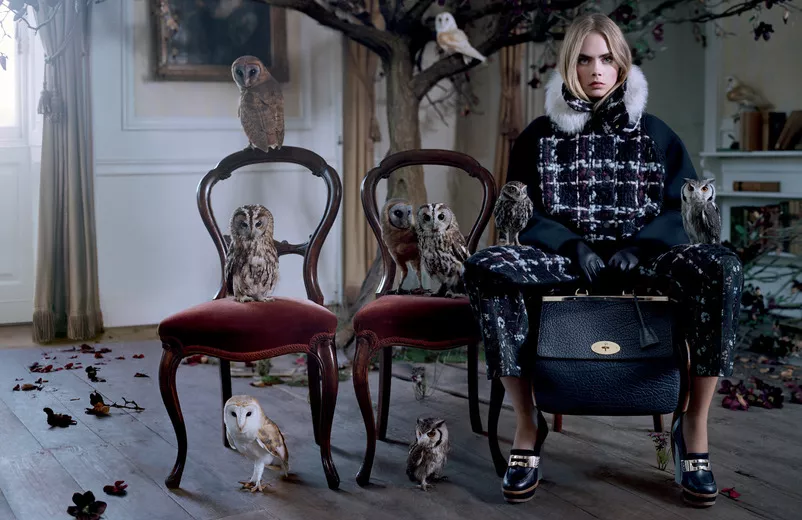 Cara Delevingne in Mulberry FW 2013 ad campaign