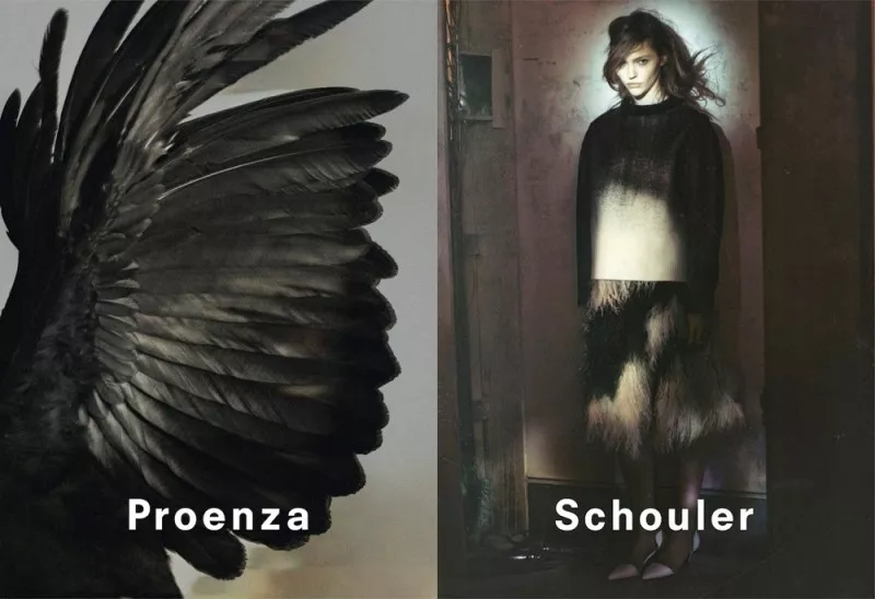 Proenza Schouler fw2013 ad campaign starring Sasha Pivovarova