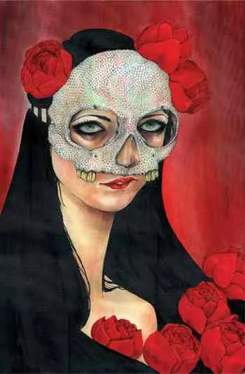 Mascarilla, oil painting by Shannon Toth