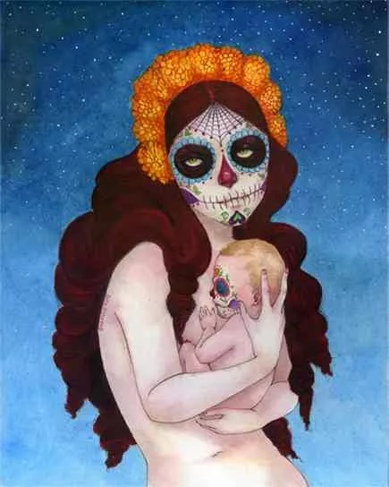 Dia de los Inocentes, oil painting by Shannon Toth