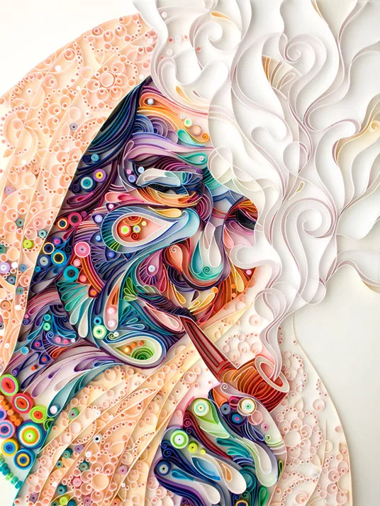 Gypsy, paper artwork, Yulia Brodskaya