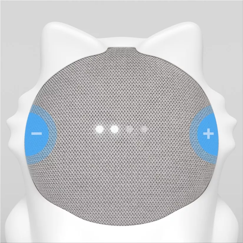 Caat - a cute cat shaped silicone skin for your Google Home Mini