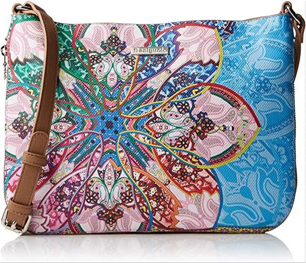 Mexican Desigual bag with a flower-shaped pattern