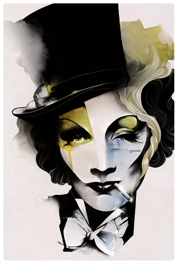 Marlene Dietrich by Alexey Kurbatov