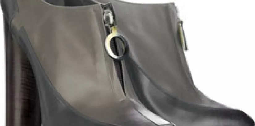 Two-tone shoe boots