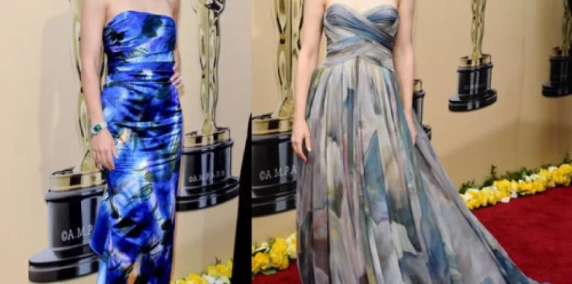 Subtle elegance and lovely prints at the Oscars 2010