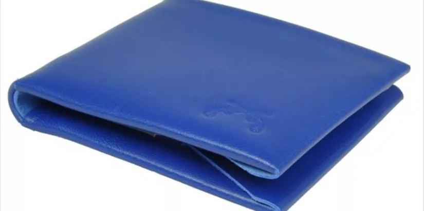 Blue Leather Wallet from Maxx & Unicorn