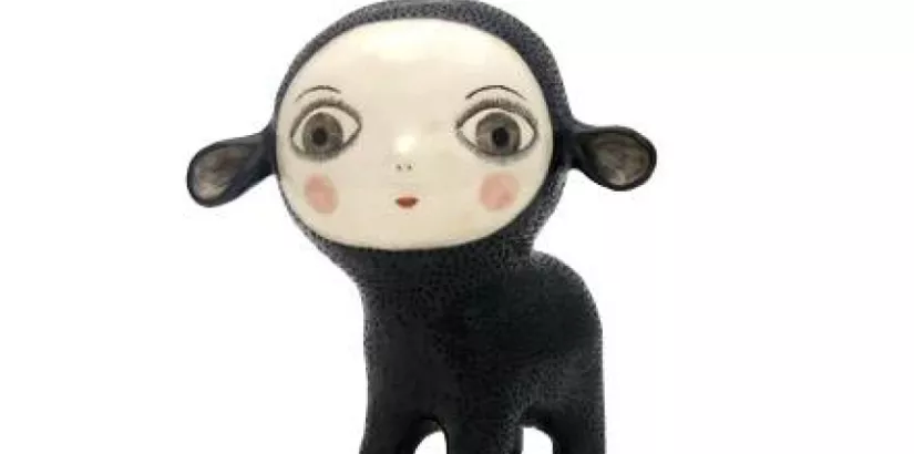 Le Mouton Noir, ceramic sculpture by Natalie Choux